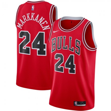 Camiseta Hombre NBA Chicago Bulls Lauri Markkanen 24 2020-21 Nike Icon Edition Swingman